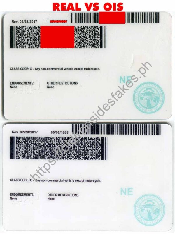 Nebraska Driver License (NE) - Image 2