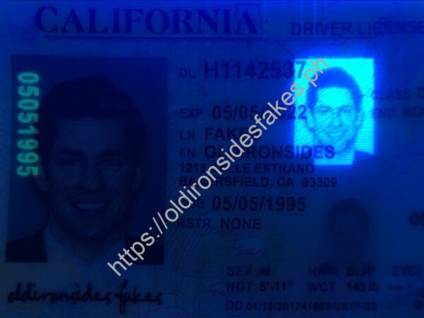 California Driver License(Old CA O21) - Image 4