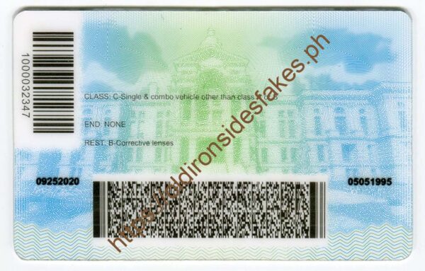 Wyoming Driver License(WY) - Image 4
