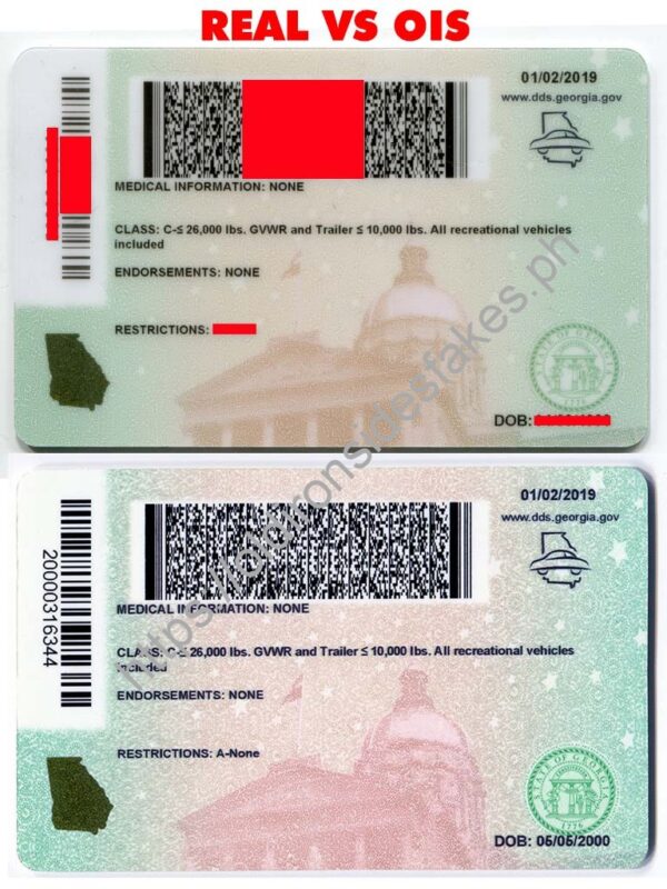 Georgia Driver License(New GA U21) - Image 6