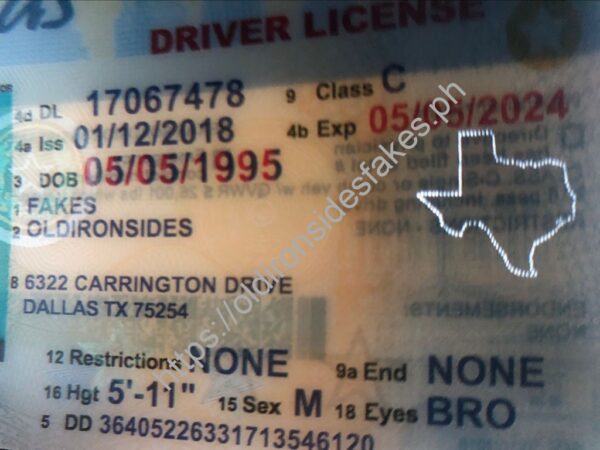 Texas Driver License(Old TX O21) - Image 4