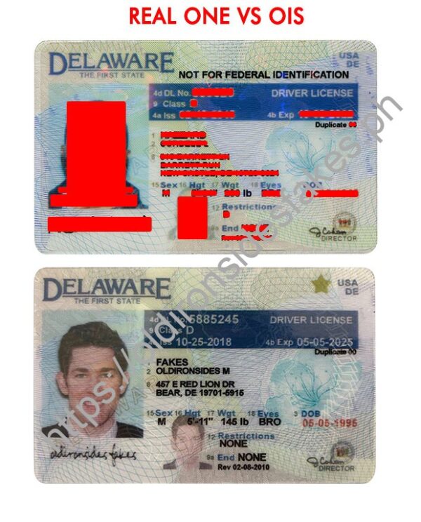 Delaware Driver License(Old DE)
