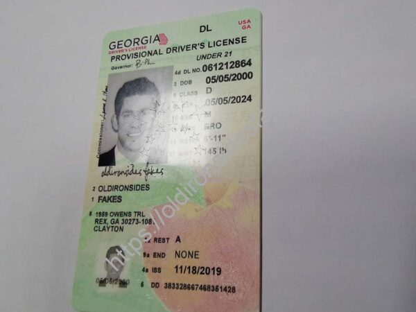 Georgia Driver License(New GA U21) - Image 3