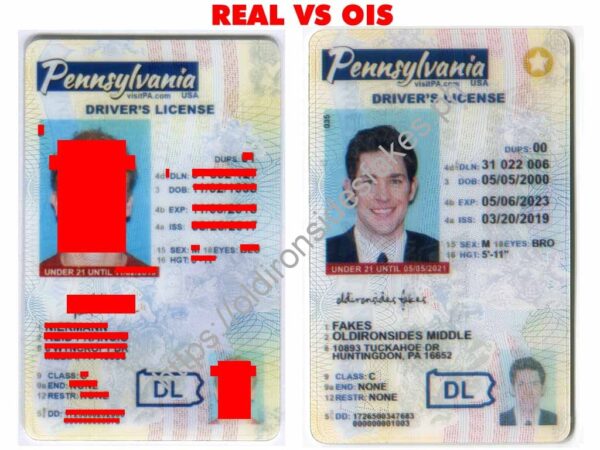 Pennsylvania Driver License(New PA U21)
