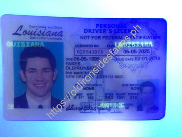 Louisiana Driver License (LA) - Image 2