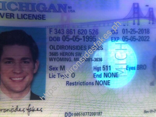 Michigan Driver License(MI) - Image 3