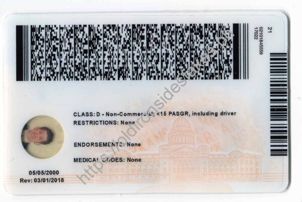 Arkansas Driver License(AR U21) - Image 2