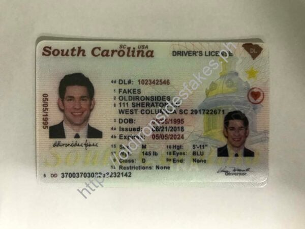 South Carolina Driver License(New SC O21) - Image 3