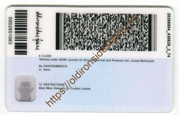 Washington DC Driver License(DC) - Image 4