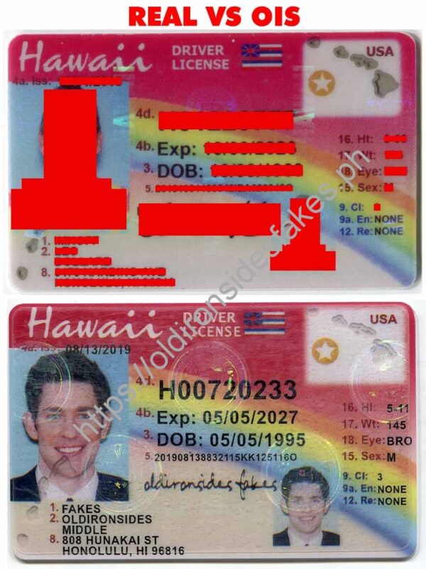 Hawaii Driver License(HI)
