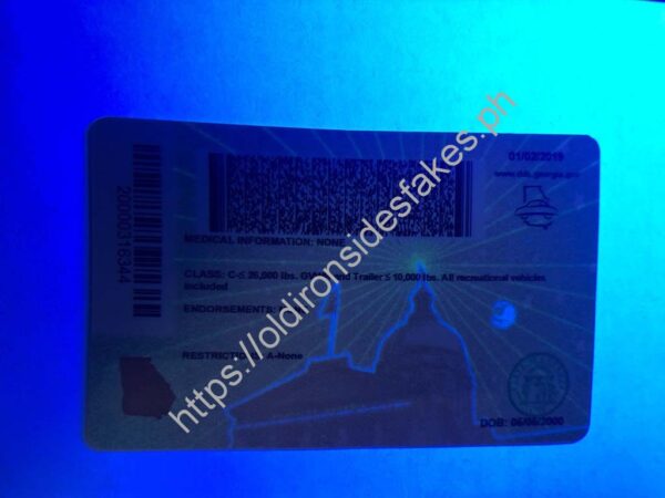 Georgia Driver License(New GA U21) - Image 4