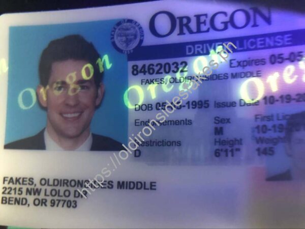 Oregon Driver License(Old OR) - Image 3