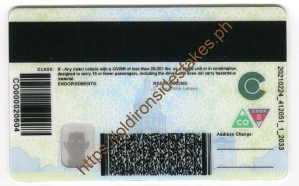 Colorado Driver License(New CO 2020) - Image 2