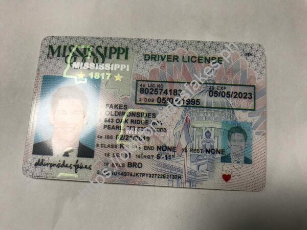 Mississippi Driver License (MS O21) - Image 3