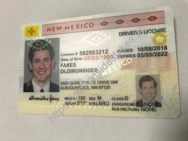 New Mexico Driver License (NM) - Image 4
