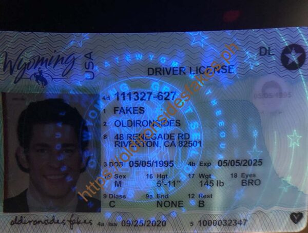 Wyoming Driver License(WY) - Image 3
