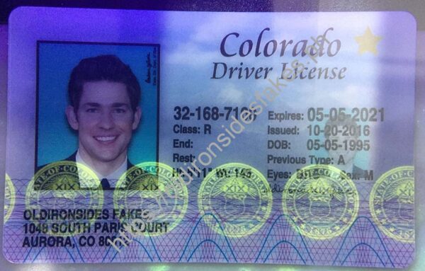 Colorado Driver License(Old CO) - Image 2