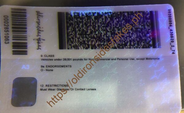 Washington DC Driver License(DC) - Image 2