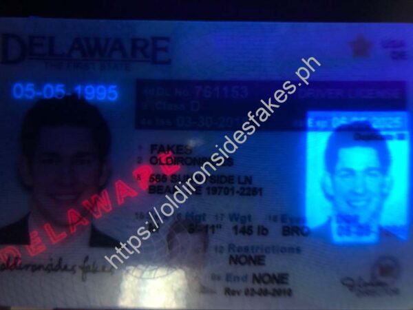 Delaware Driver License(Old DE) - Image 2