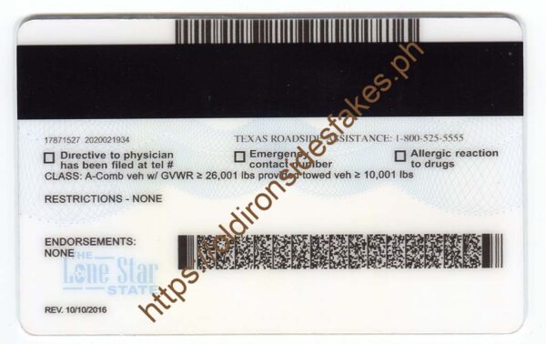 Texas Driver License(Old TX O21 CDL) - Image 3