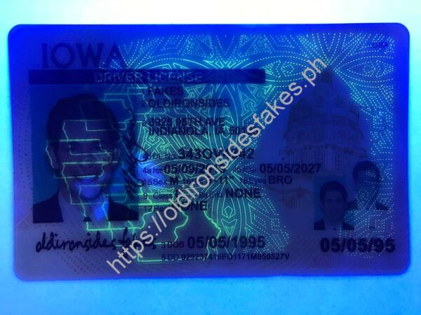 Iowa Driver License (IA) - Image 3